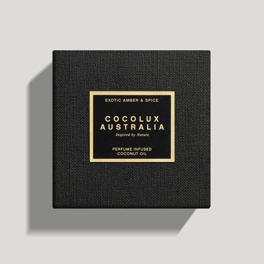 COCOLUX AUSTRALIA - LUNA | EXOTIC AMBER & SPICE - LARGE BRASS LUXURY CANDLE