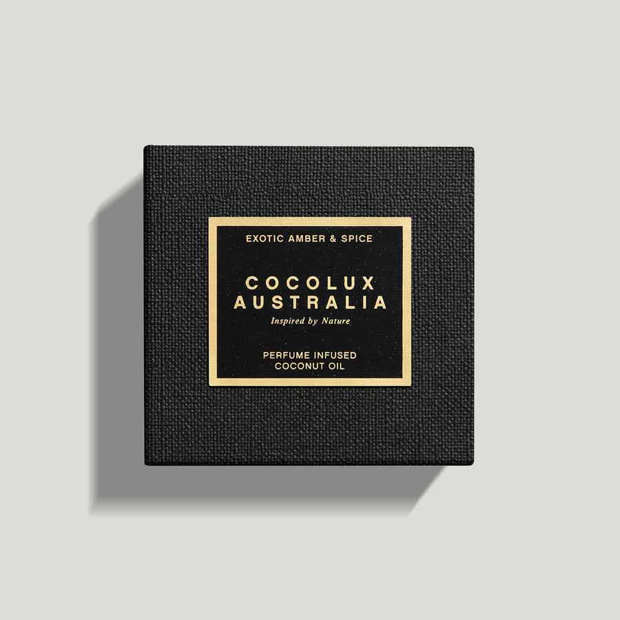 COCOLUX AUSTRALIA - LUNA | EXOTIC AMBER & SPICE - SMALL BRASS LUXURY CANDLE