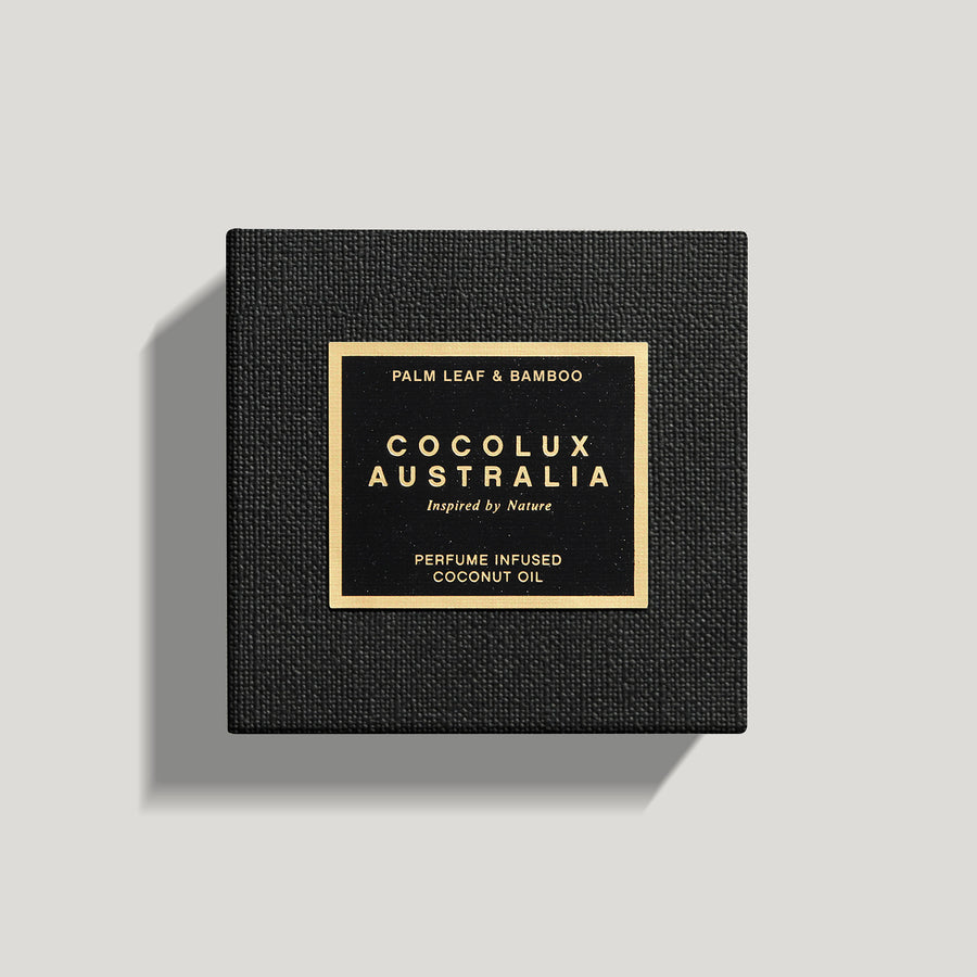 COCOLUX AUSTRALIA - LUNA | PALM LEAF & BAMBOO - SMALL BRASS LUXURY CANDLE